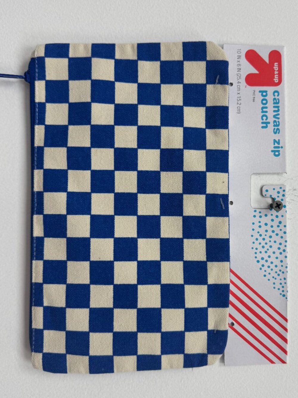Canvas zippered bag